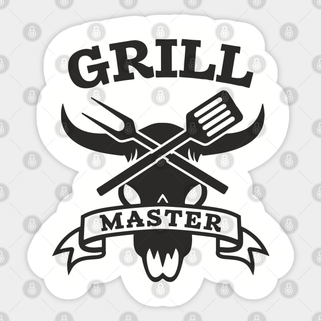 Grill Master BBQ Pit Boss Meat Lover Sticker by Anticorporati